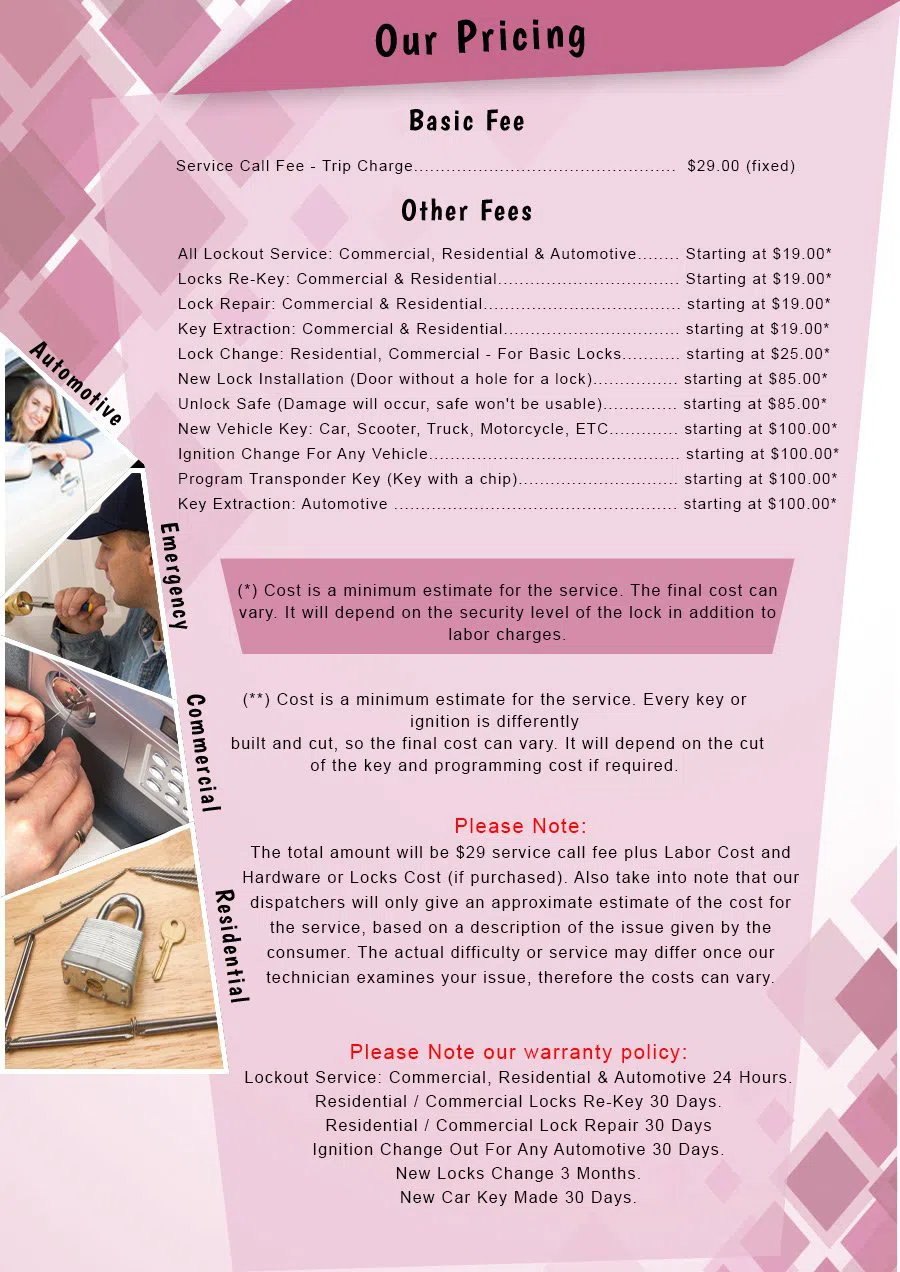 Baltimore Mobile Locksmith, Baltimore, MD 410-246-6586 - price-list-n-59m